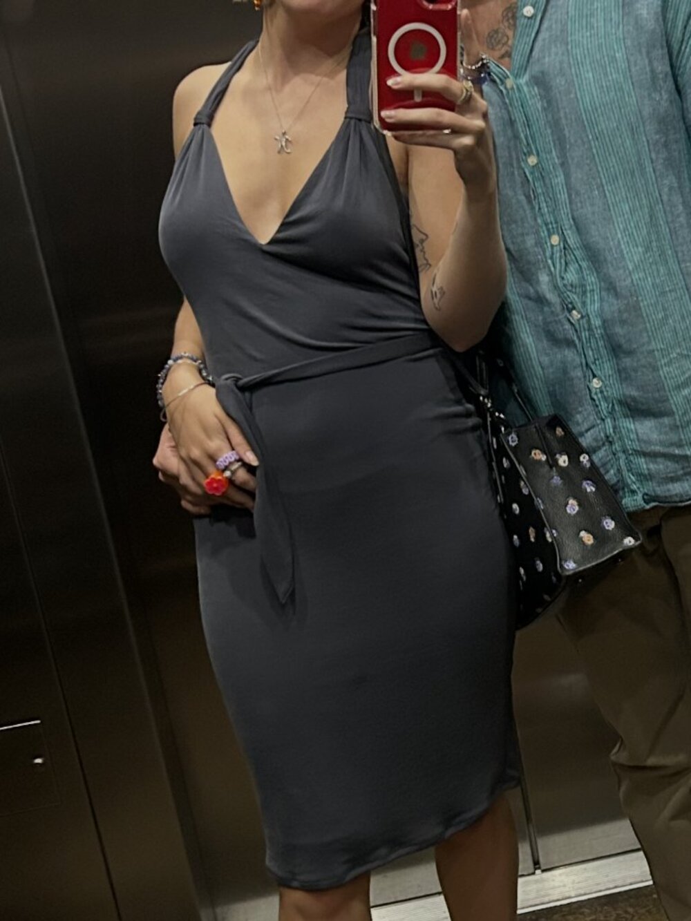 Guess Grey Mini Dress